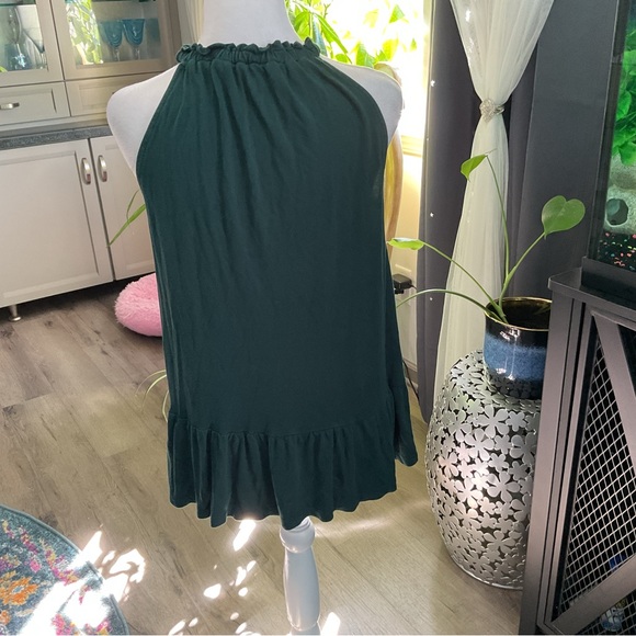LOFT Dark Green Halter Tank Top - Picture 4 of 5